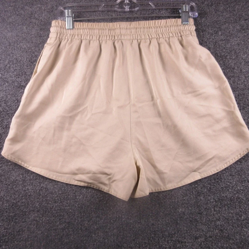 Zara Shorts Mens Medium Beige Sweat Elastic Waist Drawstring 4